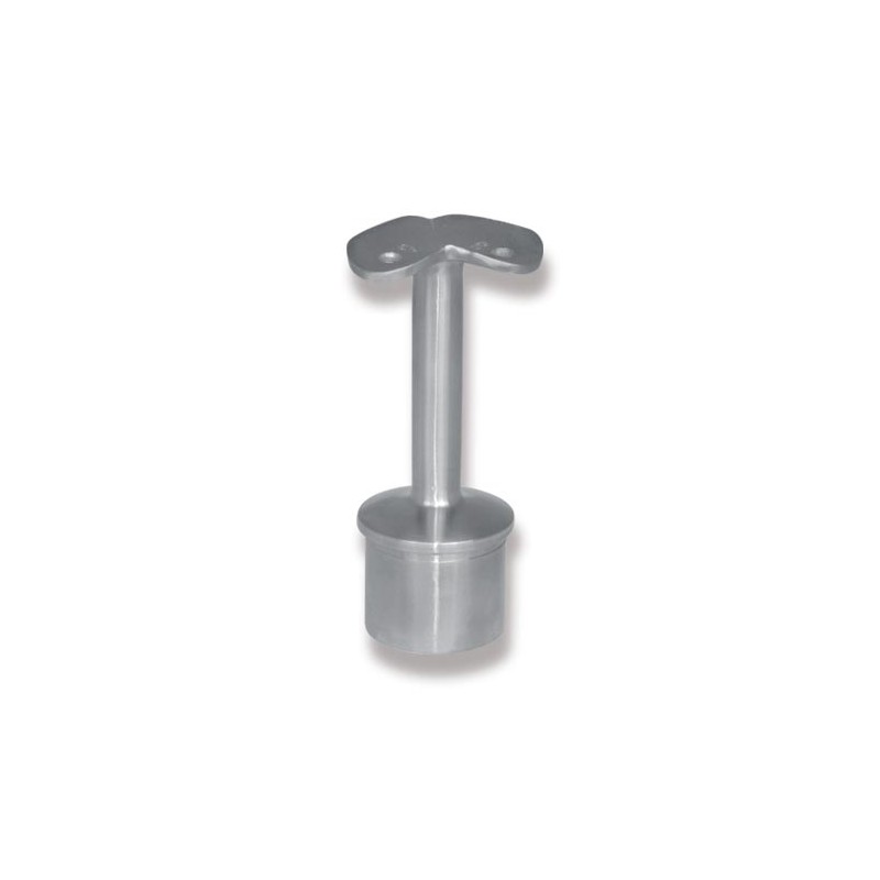 Support main courante terminaison à 90° en inox pour garde-corps